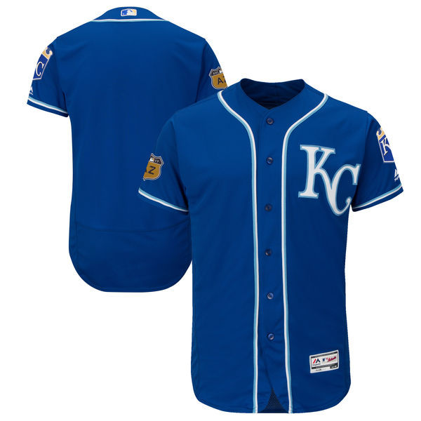 2017 MLB Kansas City Royals Blank Blue Jerseys